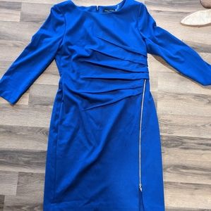 Ivanka Trump long sleeve blue dress 10